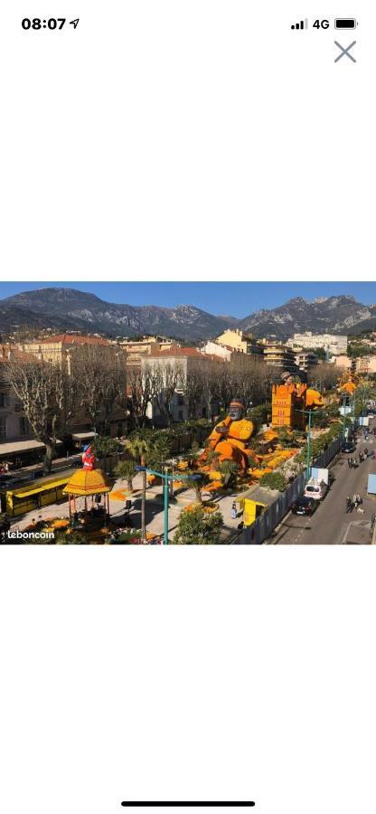 Menton Centre Vue Imprenable Sur Mer Et Jardin Bioves Екстериор снимка