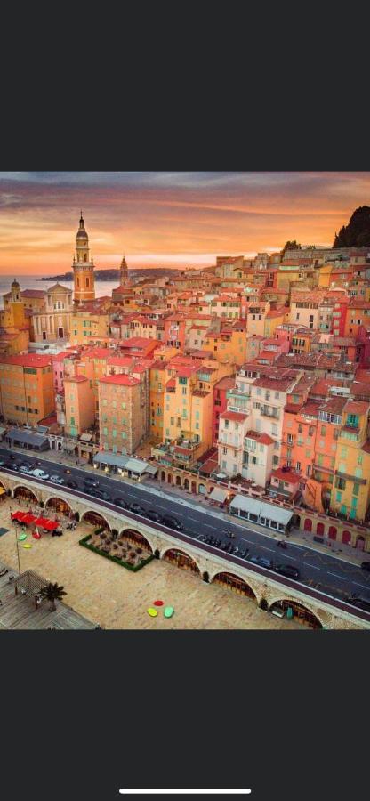Menton Centre Vue Imprenable Sur Mer Et Jardin Bioves Екстериор снимка
