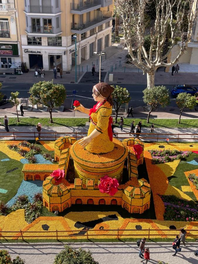 Menton Centre Vue Imprenable Sur Mer Et Jardin Bioves Екстериор снимка