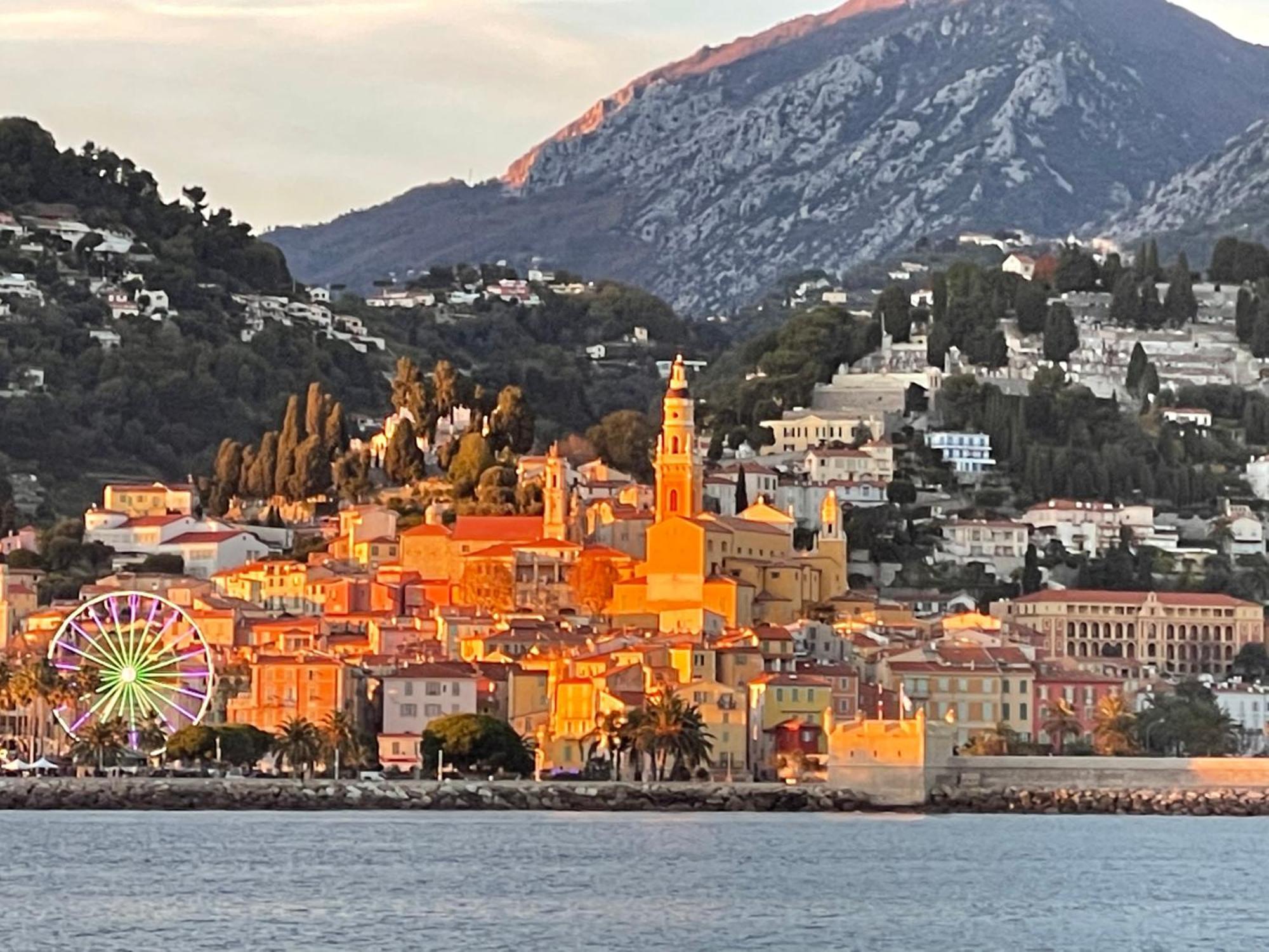 Menton Centre Vue Imprenable Sur Mer Et Jardin Bioves Екстериор снимка