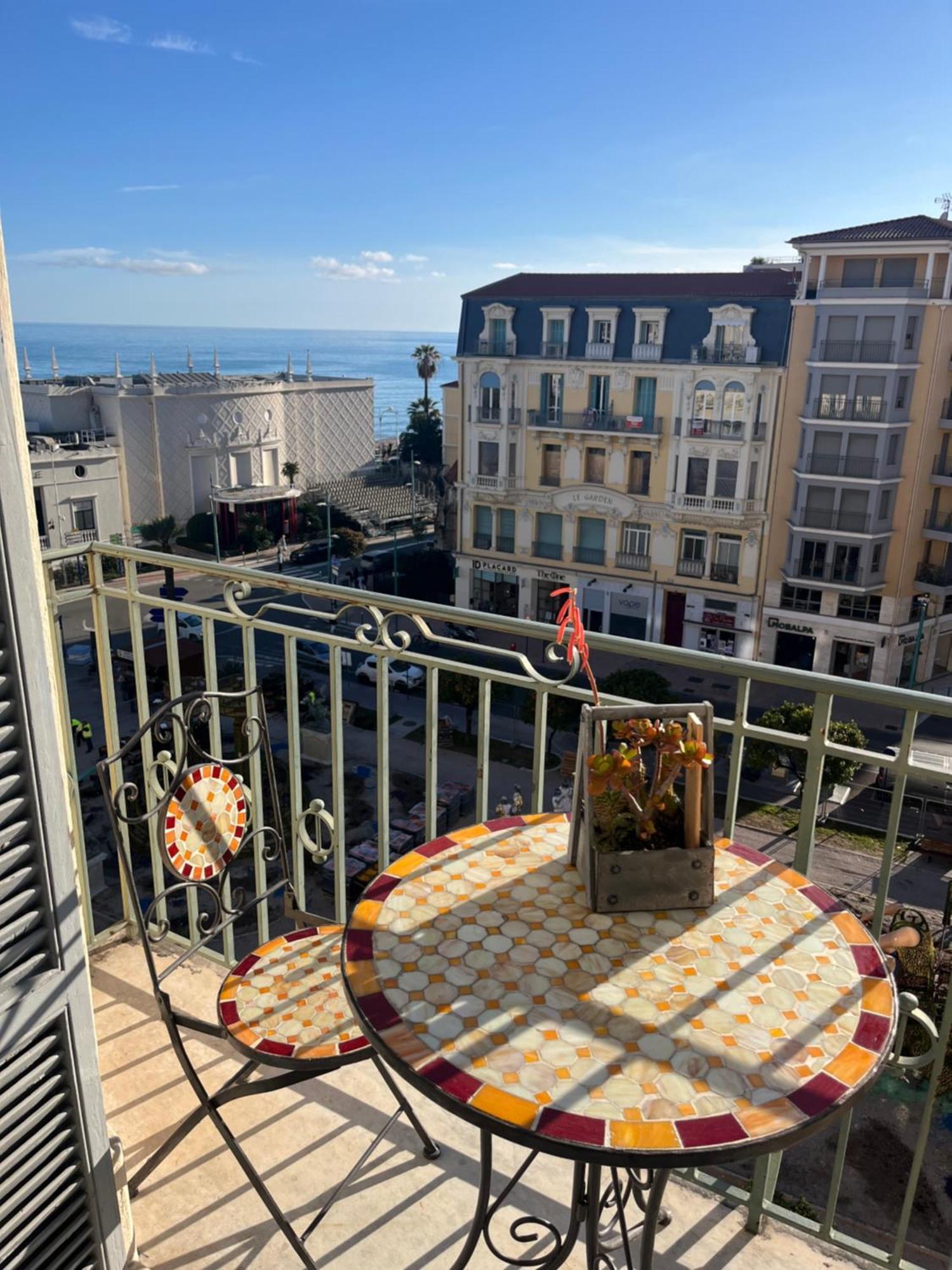 Menton Centre Vue Imprenable Sur Mer Et Jardin Bioves Екстериор снимка