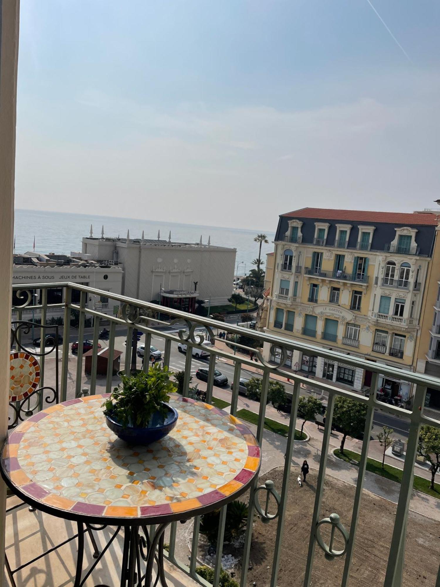 Menton Centre Vue Imprenable Sur Mer Et Jardin Bioves Екстериор снимка